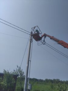 Заменили фонари