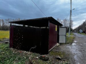 Заменили листы на площадке ТБО